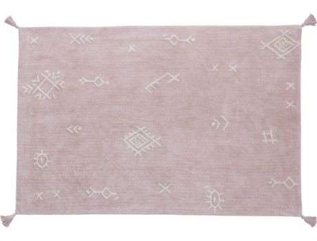 Tapete Infantil HAPPY DECOR KIDS Itza (Rosa - Algodão - 140x200 cm)