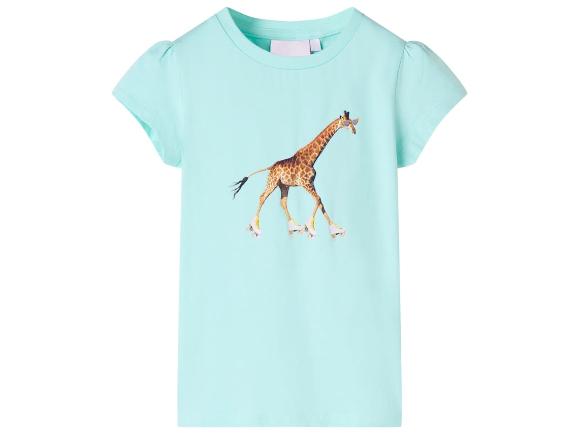T-shirt De Criança Ciano-claro 128