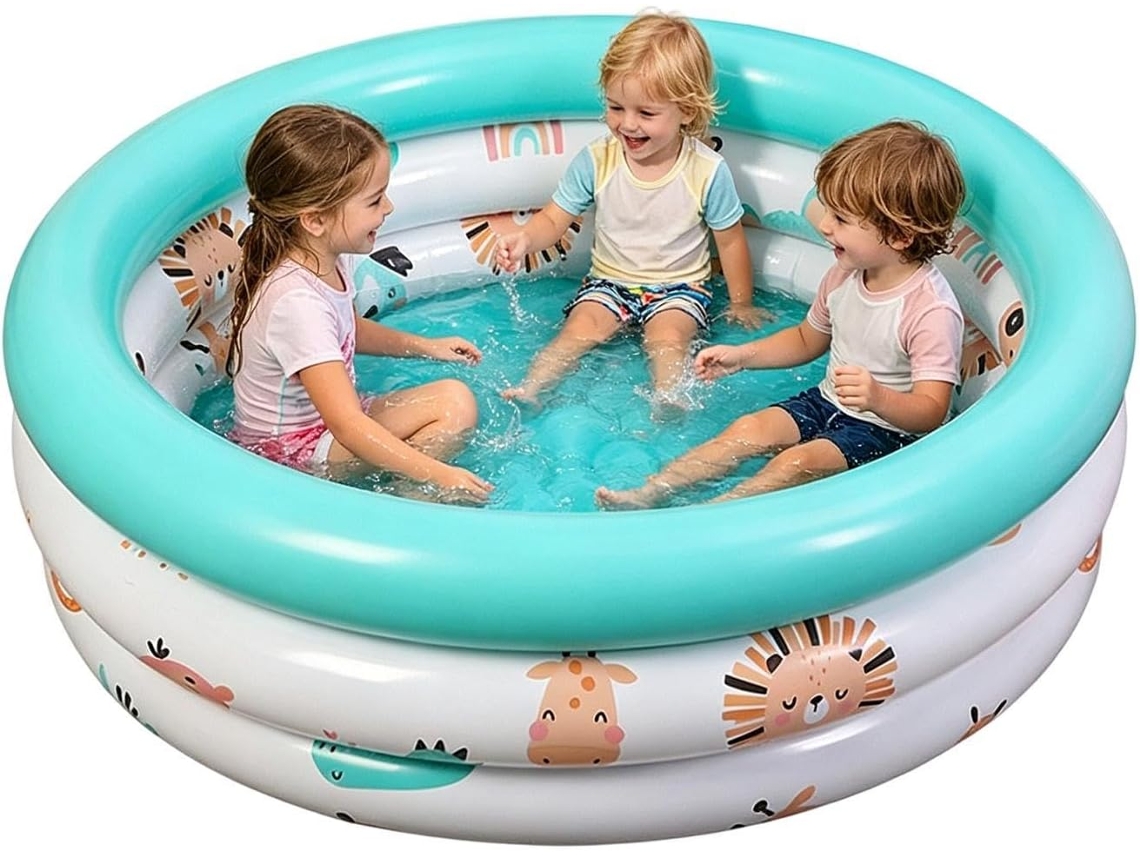 Piscina Inflável com estampa fofa, para uso externo, crianças, meninas e animais CHABERLU