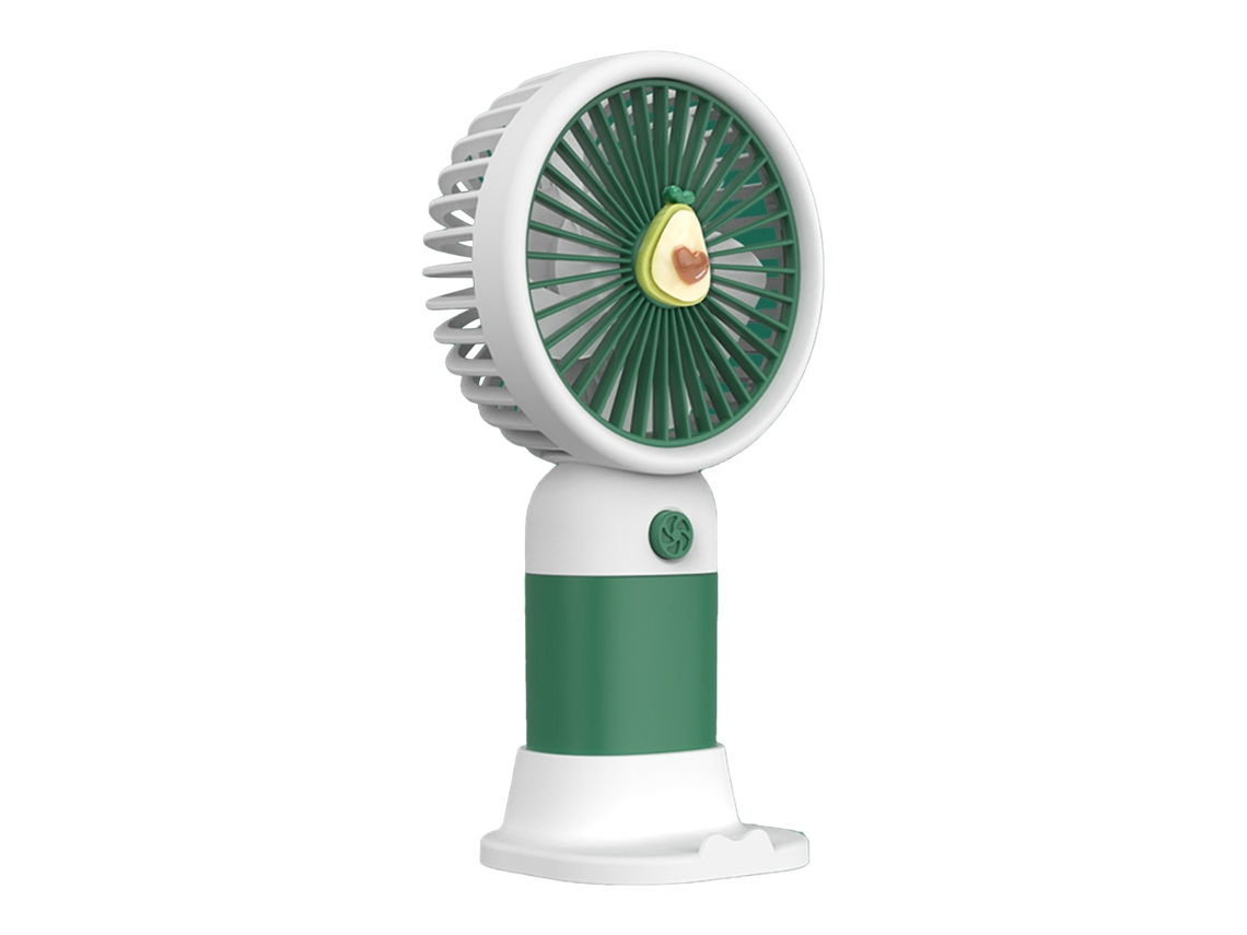 Ventilador Portátil Recarregável Silencioso Com Base De Mesa