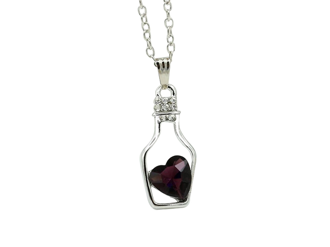Colar De Mulher Elegante Moda Prateado