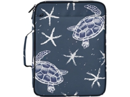Pasta Organizadora Expansível Turtles Starfish Azul Com 7-camadas Em Formato De Sanfona, Impermeável, Ideal