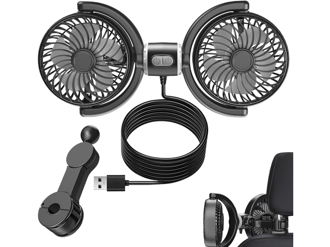 Ventilador Para O Banco Traseiro Do Carro, Ventilador Para Carro