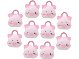 Kichouse 10-caixas De Presente Em Formato Porquinho Rosa, Caixas De Papel Dobráveis Para Doces Em Chás Bebê E Festas