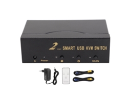 Comutador Kvm Vga 2x1 4 Portas Usb LAXISCREED