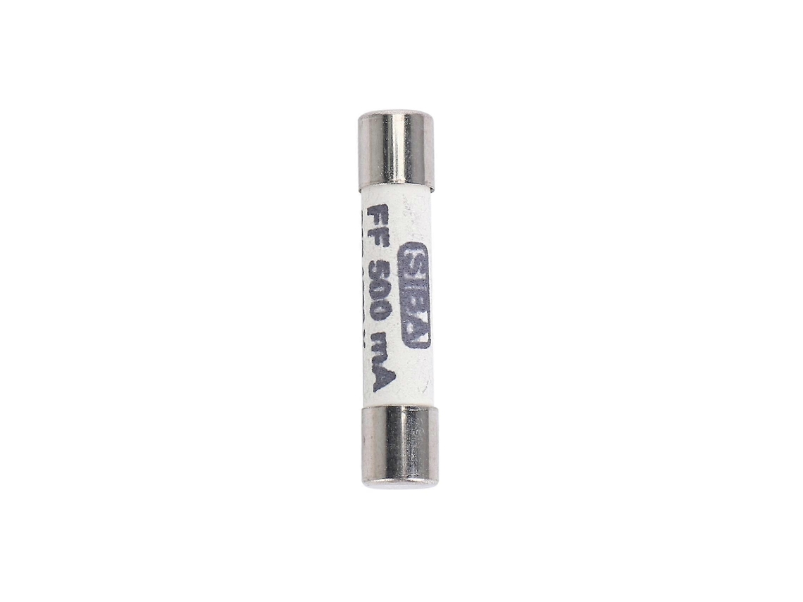 Fusível Cerâmico Branco 1000 V 500 Ma 6,3 X 32 Mm Para Multímetro L Slowmoose