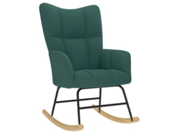 Rocking Chair, Rocking Chairs Vidaxl Verde Tecido
