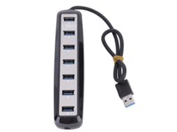Adaptador Hub USB (Alta Velocidade 3.0, Expansão de 7 Portas)