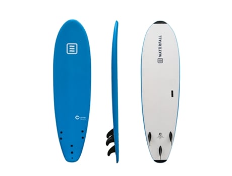 Prancha de Surf WATERFALL Core 7' Azul + Leash + Quilhas