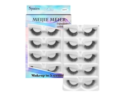 5 Pares Cílios Adesivos Sem Cola Reutilizáveis Com Curlers Cílios Extensões Look Natural Presente Para Mulheres