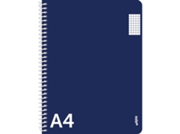 Caderno Espiral Quadriculado A4 Azul NOTE!