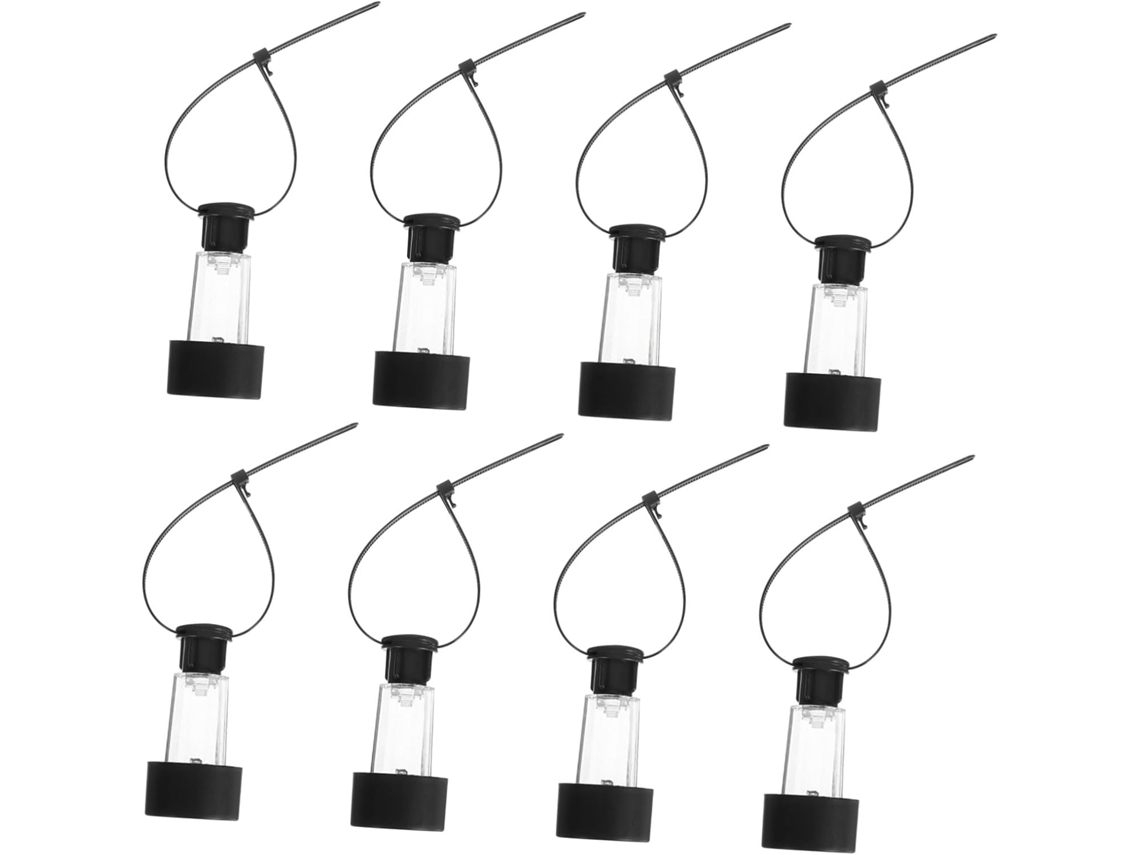 Conjunto De 8 Peças De Luzes Solares Para Cercas E Grades, Iluminação Decorativa Externa.