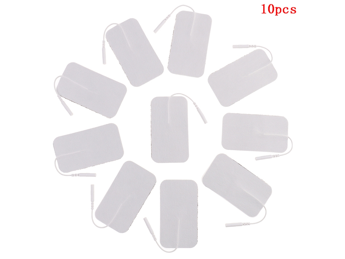 Lurelia Eletrodos Autoadesivos Tens 10/20 Peças 4x6cm Conector 3,5 Mm Reutilizáveis Silicone Rotina Wellness