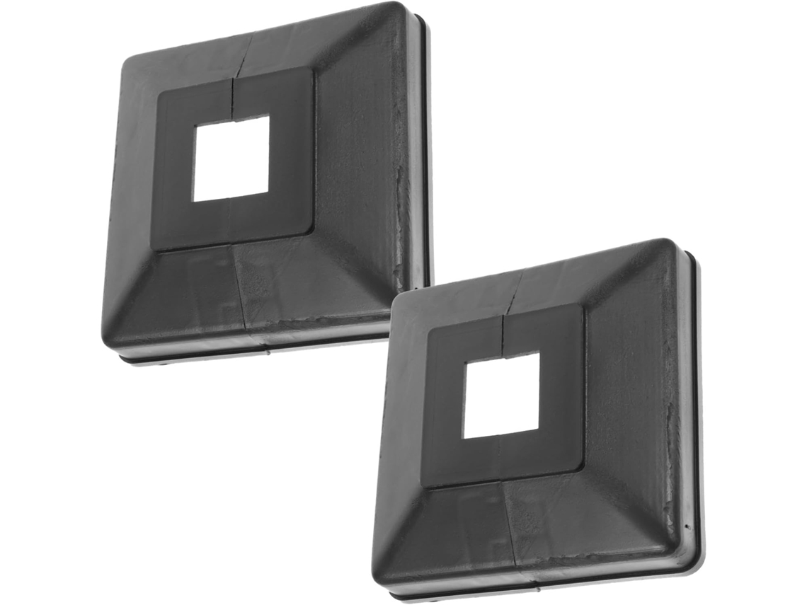 Conjunto De 2 Peças Protetores Base Poste Divididos Em Plástico Para Substituição Pés Corrimão Varanda E Escada