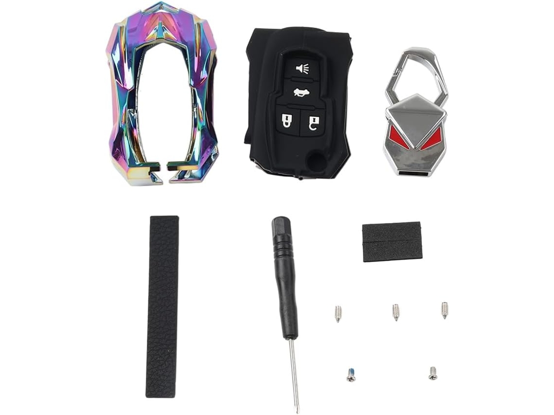 Cnthan7 Conjunto De 4 Capas Para Botões, Em Liga De Zinco E Silicone Colorido, Para Buick Allure 2010-2012