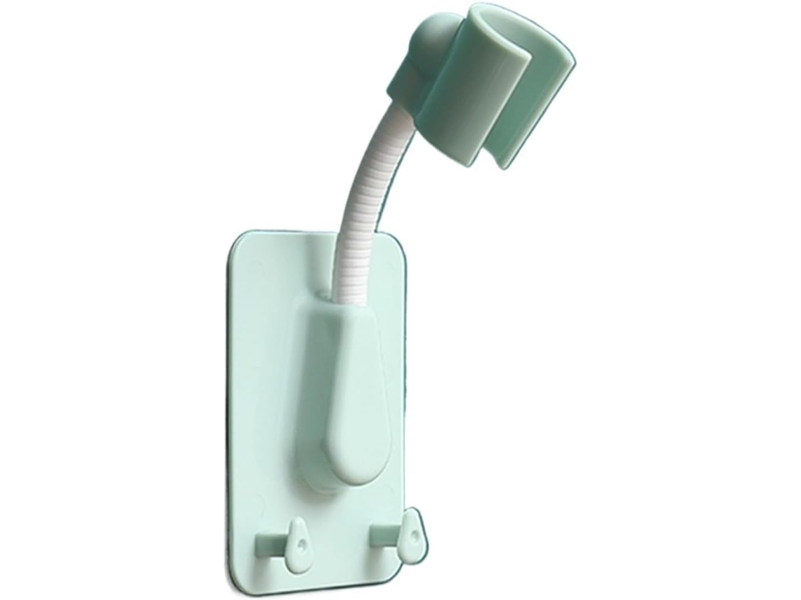Suporte Chuveiro Sem Furos 360°, Fixador Chuveiro Parede Ajustável, Base para Secagem de Flores