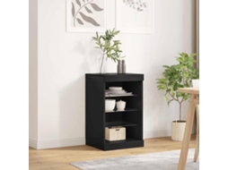 Vidaxl Aparador Com Luzes Led 41x37x67 Cm Preto