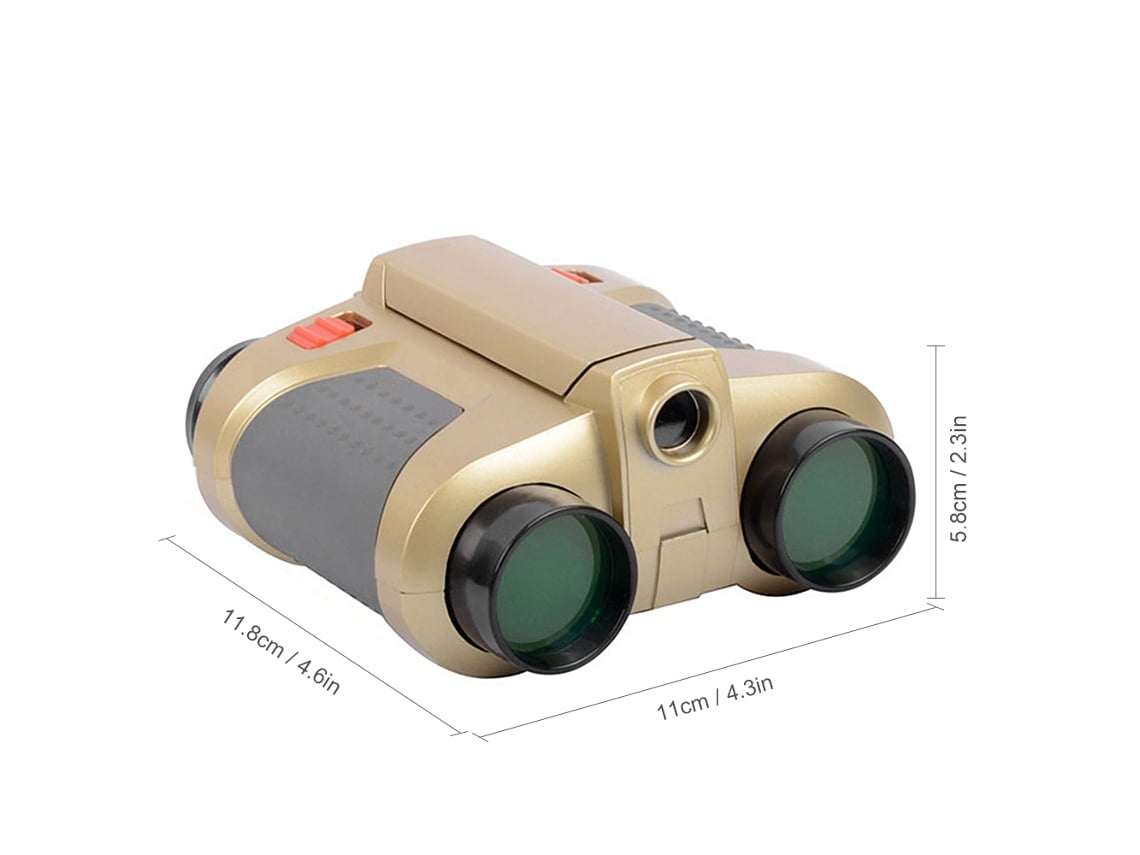 Binóculos Infantis 4x30 Visão Noturna com Luz