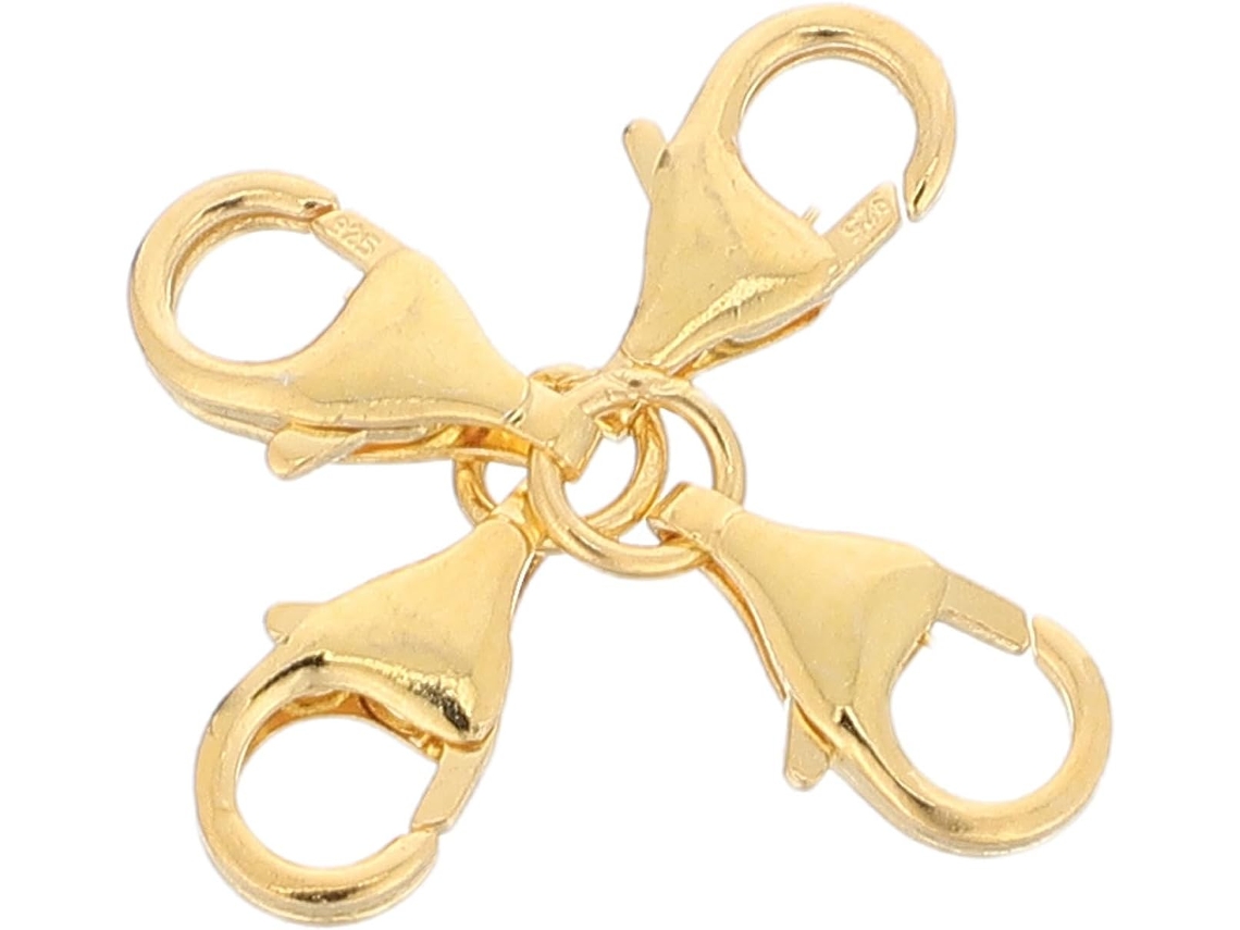 Conjunto De 2 Fechos De Joias Prateados Com Dupla Extremidade