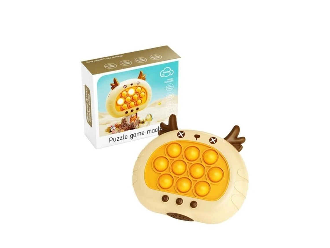 Pop It Poppit Electronico Popping It ,anti Estres,puzzle Pop Juego, Juguete , Marron Claro, Nuevo