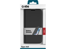 Capa SBS BookWallet OPPO A60 (Preto)