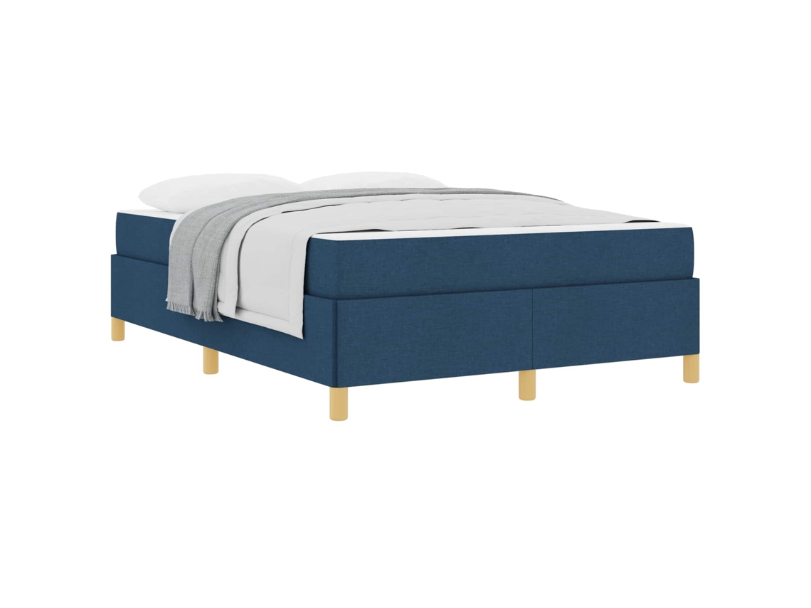 Estrutura da Cama com Colchão Azul Tecido MAISON EXCLUSIVE 140x200 cm