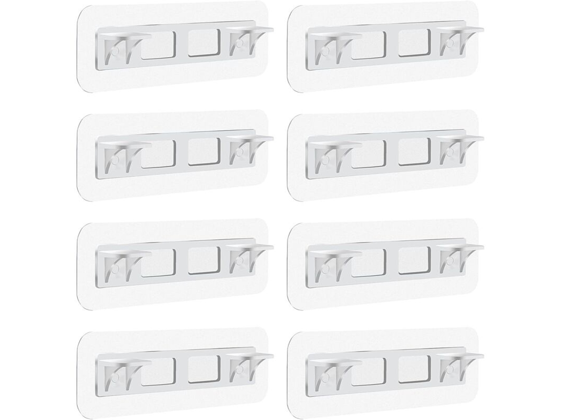 Suporte Autoadesivo Para Prateleira, Plástico, Transparente