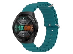 Pulseira De Silicone De Cor Sólida Estilo Oceano Para Huawei Watch Gt 2e 22mm