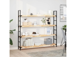 3 Pcs Estante Parede | Prateleira De Parede | Estante Flutuante 140x20x4cm Acácia Maciça Não Tratada
