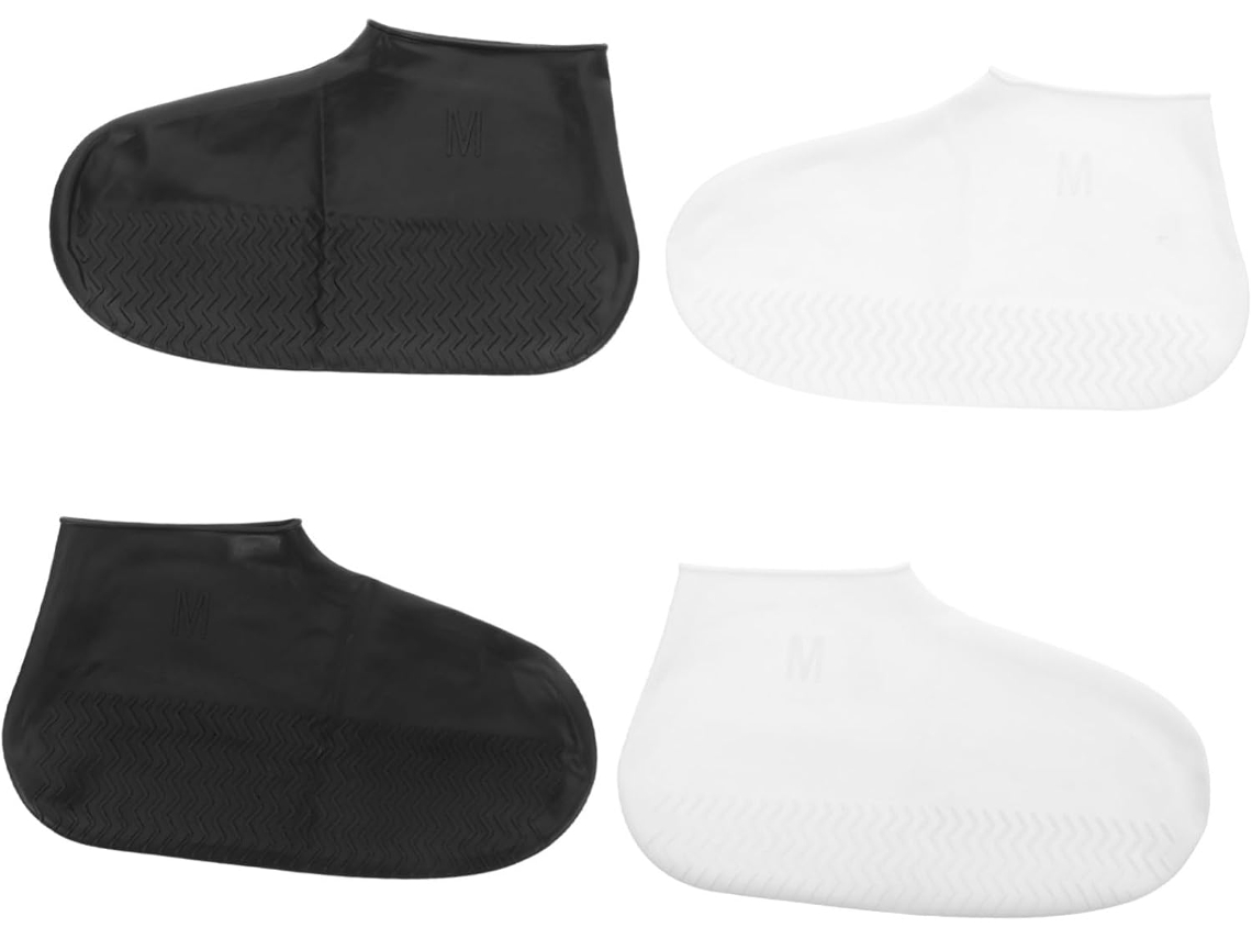 Conjunto De 4 Capas De Silicone Para Sapatos De Chuva, Impermeáveis E Antiderrapantes, Protetoras Pa Gokoco