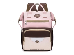 Mochila De Maternidade Hibbent 38x18x26cm (rosa)