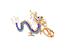 Chaveiro de Cristal Zodiac Chinês Dragão LAXISCREED