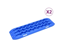Vidaxl Placas De Tração 2 Pcs 106x30,5x7 Cm Nylon Azul