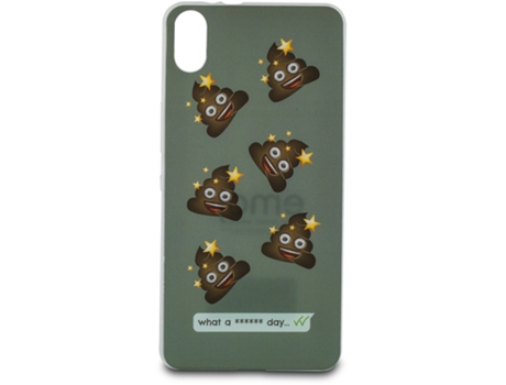 Capa EMOJI Emoji BQ Aquaris X5 Transparente