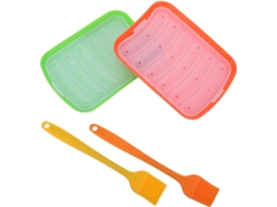 Conjunto de 2 moldes de silicone Supvox com bordas arredondadas