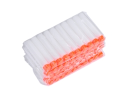 100 Unidades de Balas de Espuma Eva, Brancas, Cabeça Oca, para Acessório de Revólver de Brinquedo S/MARCA