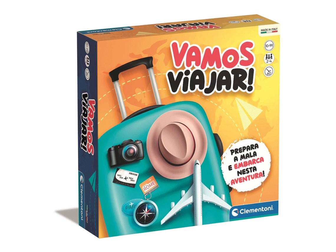 Jogo Vamos Viajar! CLEMENTONI (Idade Mínima: 10 anos)