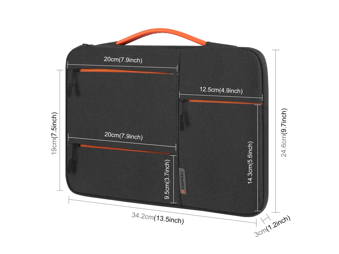 2026zentro-mochila Case Para Notebook 13/14/15 Pol, Protetora À Prova D'água, Compatível Com Macbook Air/pro, Dell, Lenovo