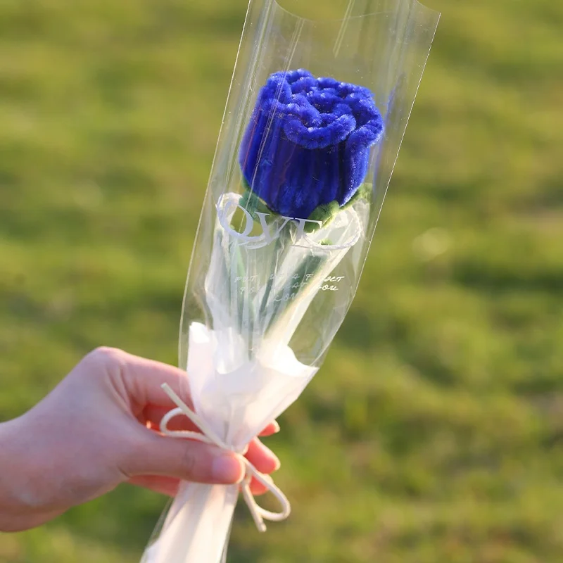 Buquê De Flores Artificiais Tricotadas E Feitas À Mão Em Crochê Para Decoração De Casa