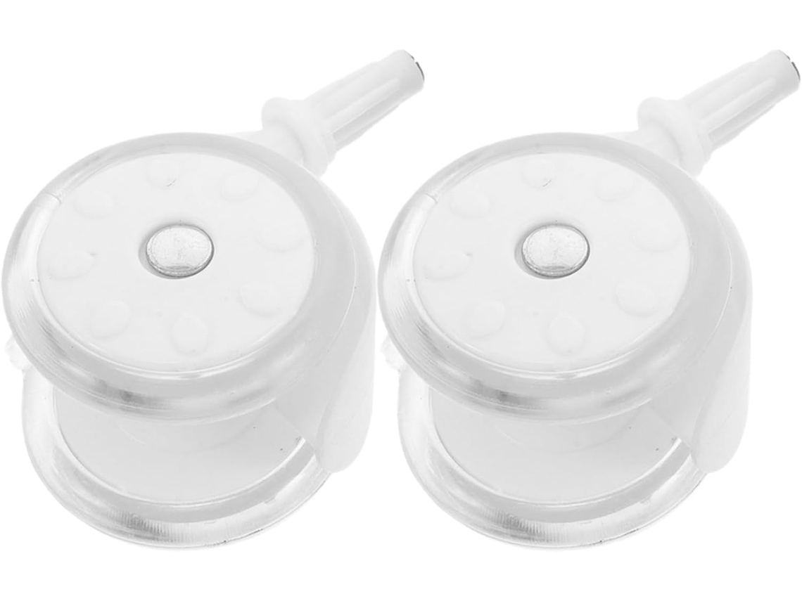 Rodas de Substituição para Andadores de Bebê, Conjunto com 2 Unidades, Plástico Branco, CHABERLU