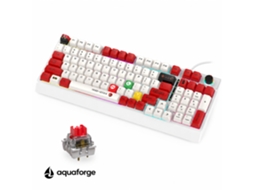 Teclado Mecânico Rgb 98 Teclas Switch Vermelho Branco