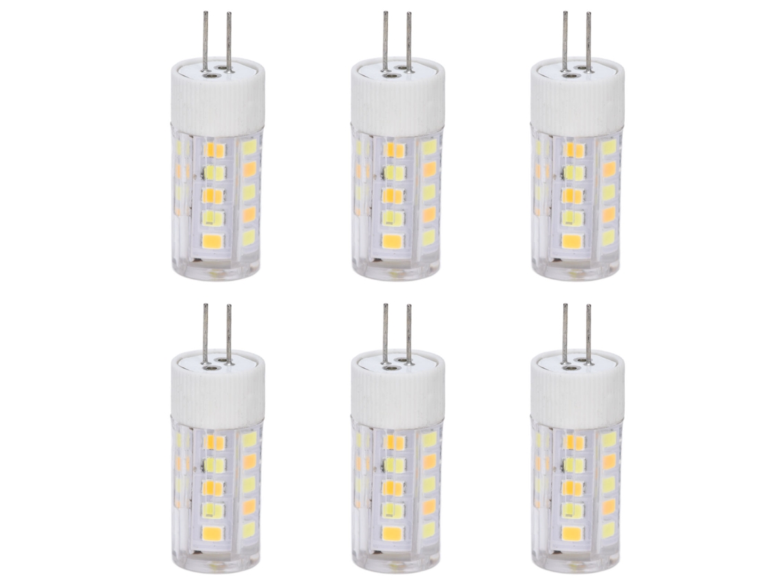 10pcs Lâmpada Led G4 2w bi-pin dimmável 2700k 12 24v | S/MARCA