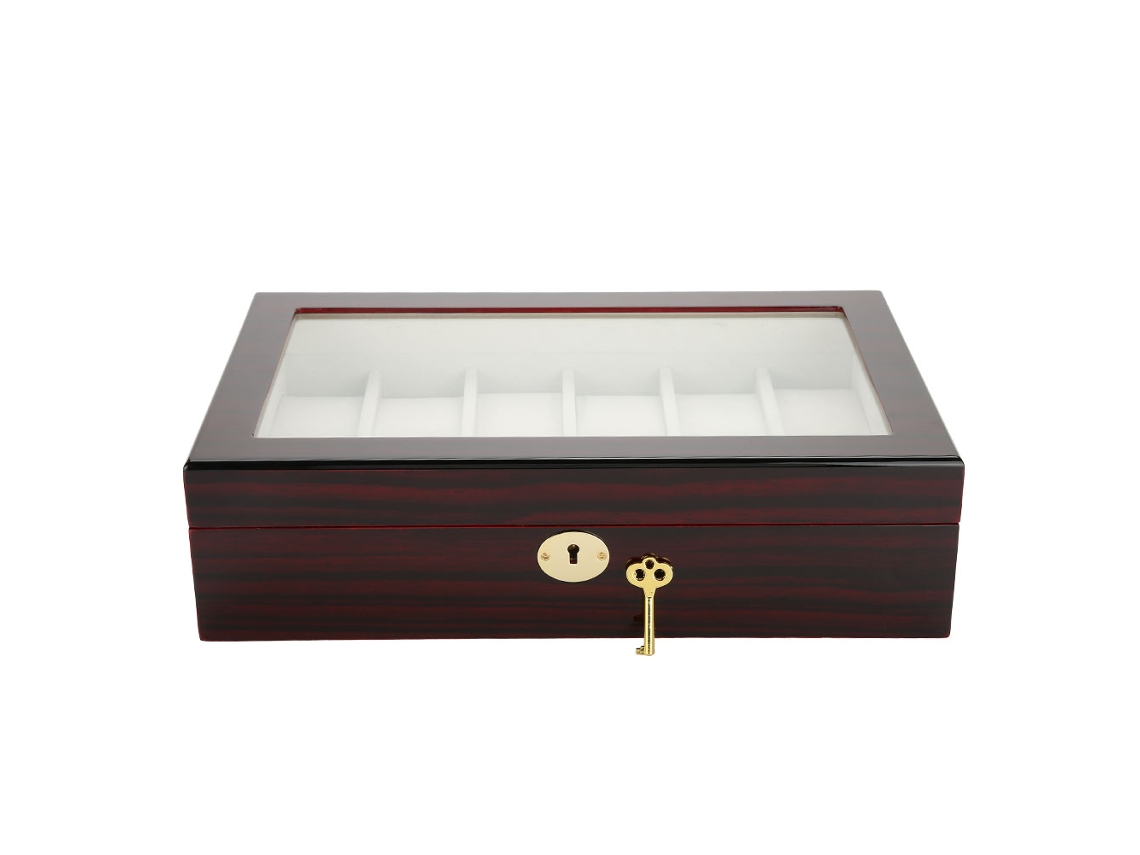 Caja De Armazenamento Para Relógios Com 12 Compartimentos, Estojo De Viagem Para Colecionadores