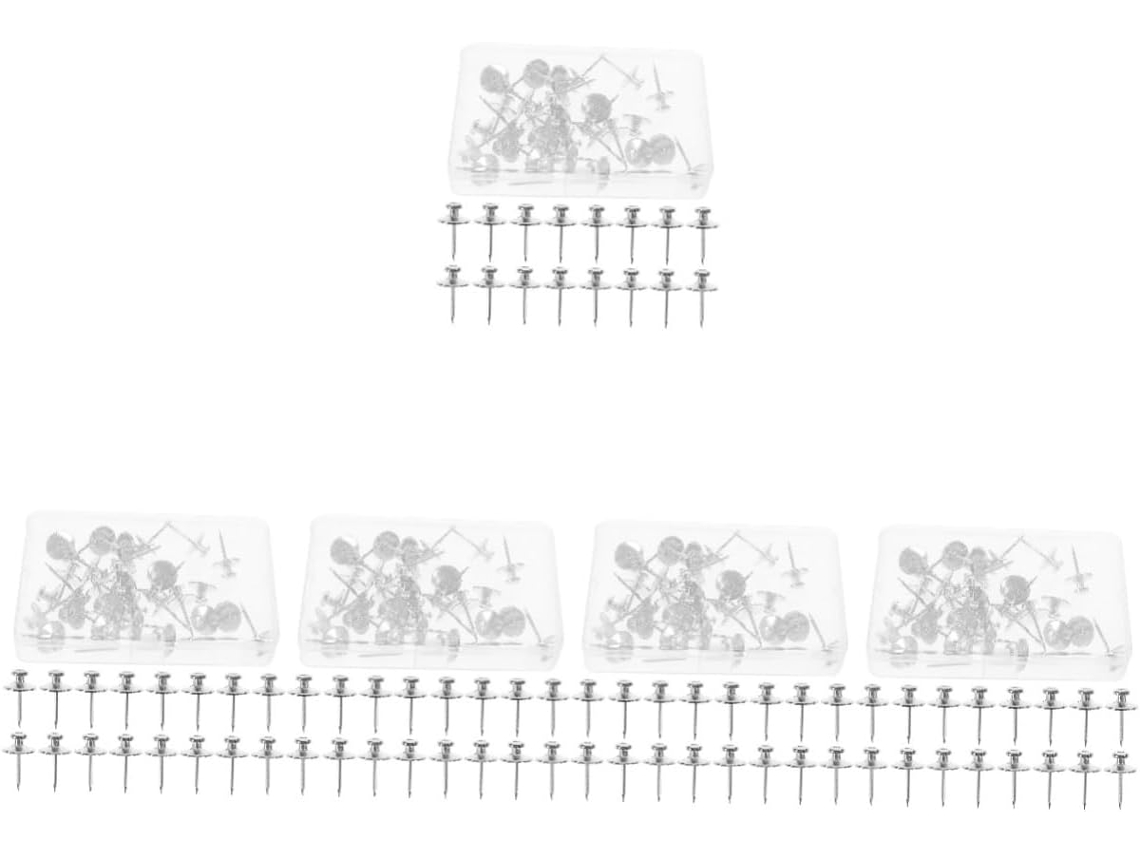 150 Tachinhas De Metal Com Cabeça Dupla Para Quadro Cortiça,