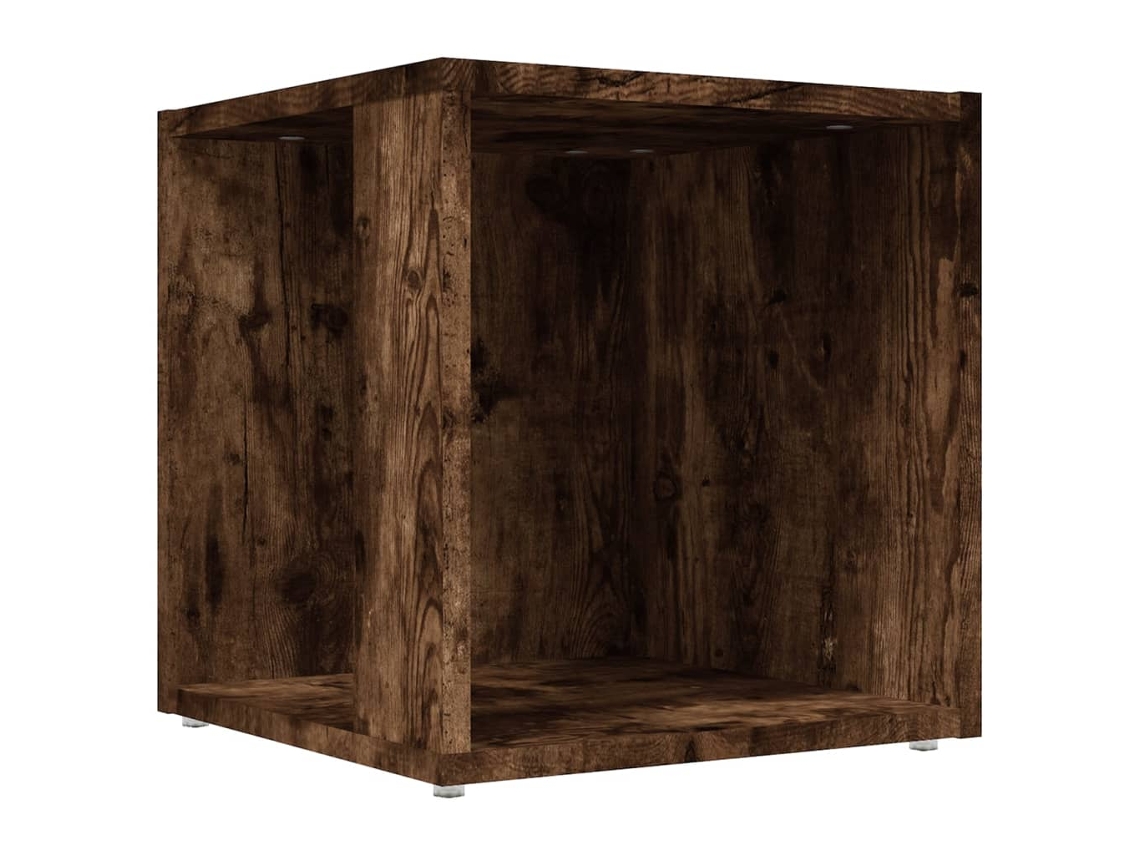 Side Table, Side Tables Vidaxl Marrom Madeira Processada (33 X 33 X 34.5 Cm)