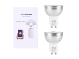 Lâmpada LED inteligente com Wi-Fi (compatível com controle de voz via Wi-Fi e regulagem de intensidade RGB)