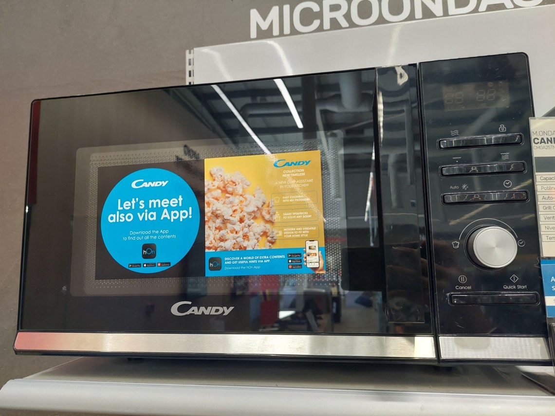 Microondas CANDY CMGA25TNDB (Outlet Caixa Aberta - 25 L - Com Grill - Preto)