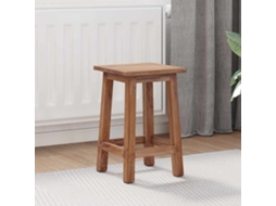 Vidaxl Banqueta Natural 30 X 30 X 47 Cm Madeira De Mogno