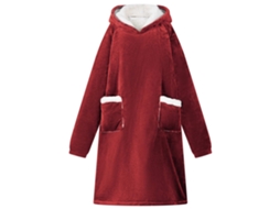 Vidaxl Sweatshirt Manta Vermelho Bordeaux L Fleece E Flanela