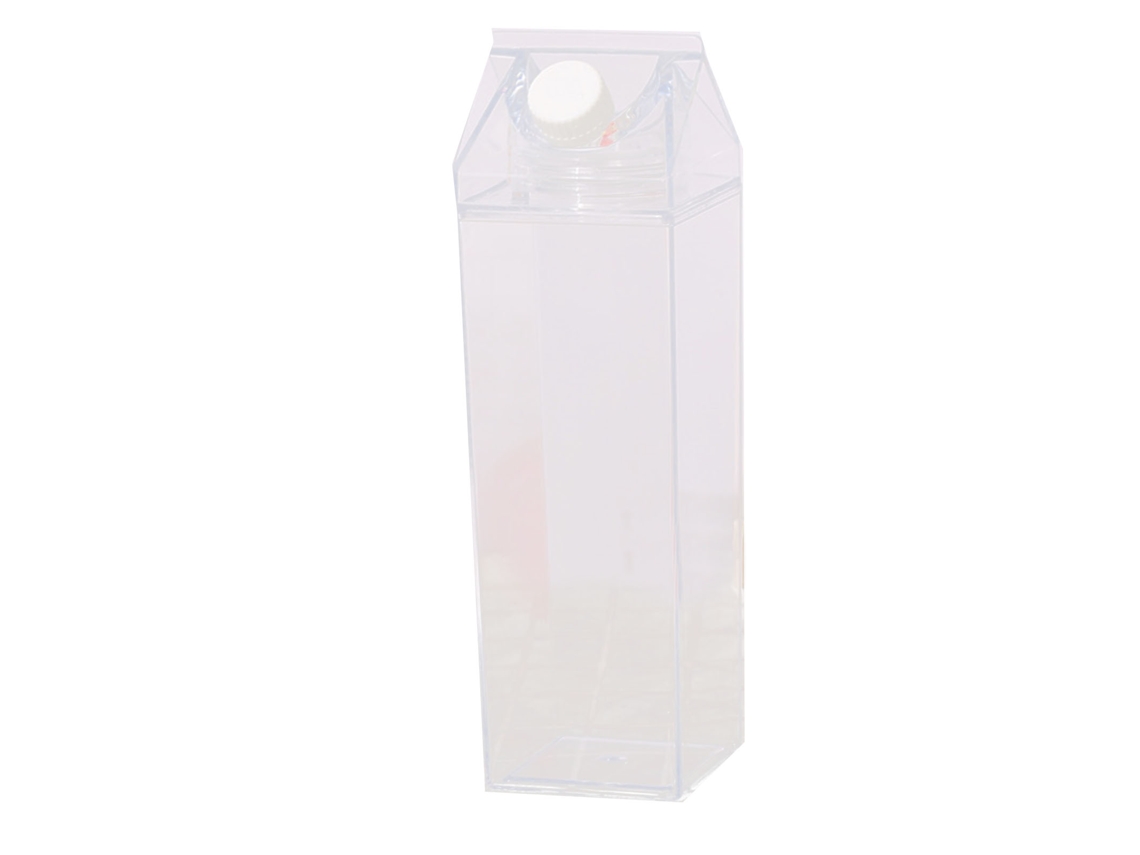 Ronjoe-garrafa De Água Caixa De Leite 500ml Pp Alimentar Transparente Vedada Retangular